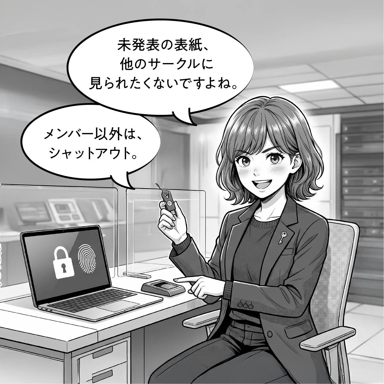 招待していない人には見せない